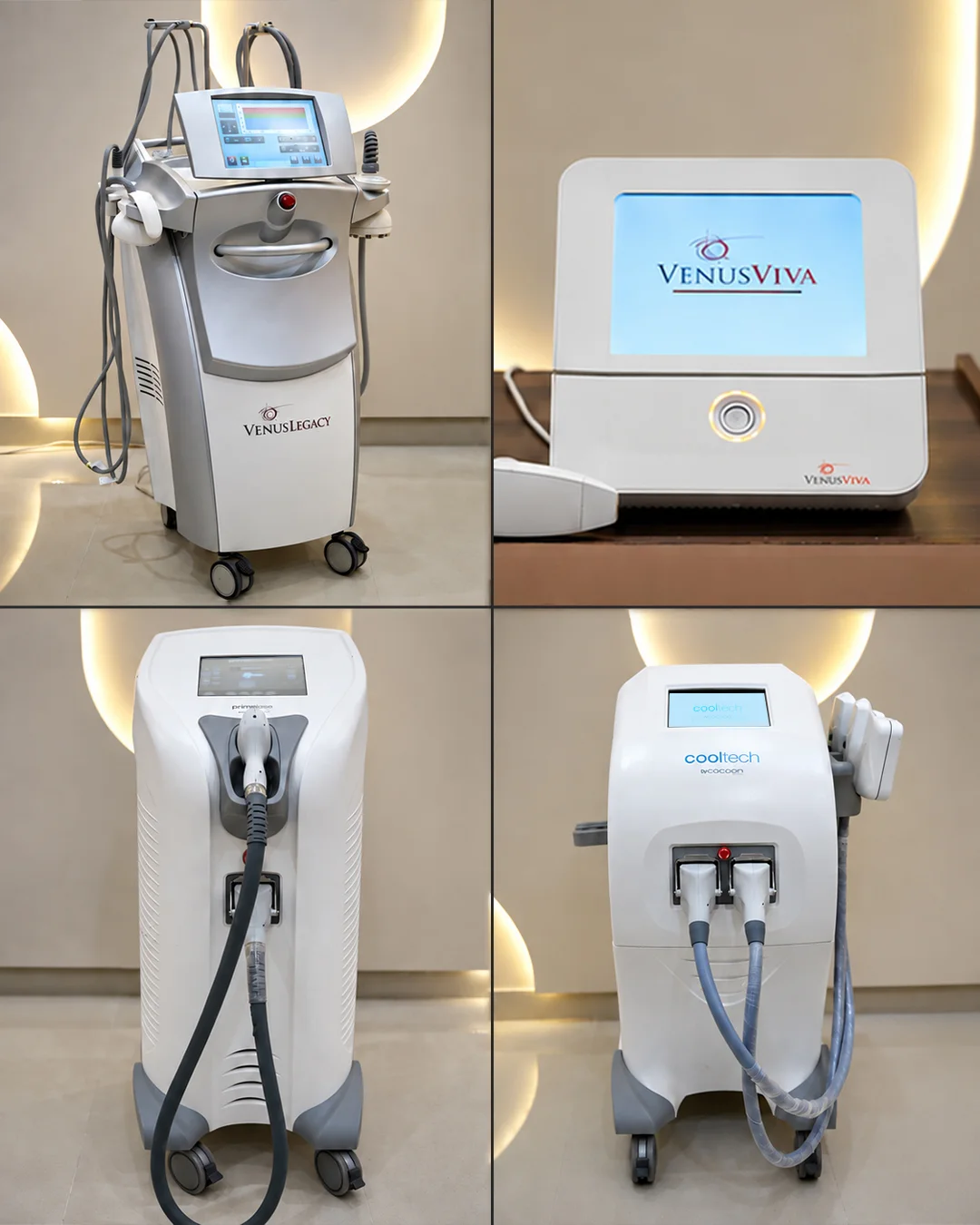 Internationally certified technology in use at Venus Aesthetics