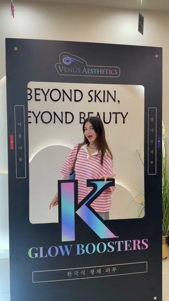 khunshaaamir choosing K-Tox Refine at the Venus K-Glow launch