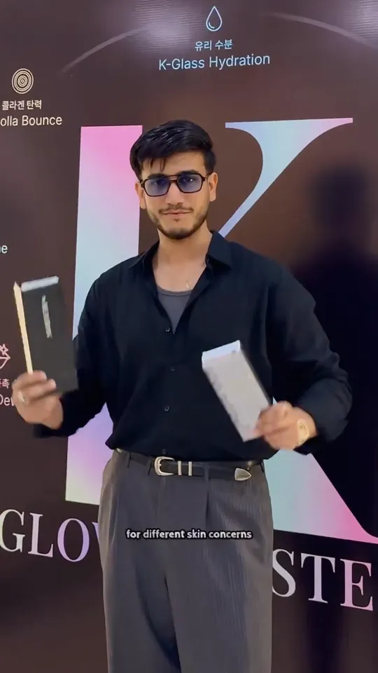 nawafmalikk choosing K-PDRN Reset at the Venus K-Glow launch