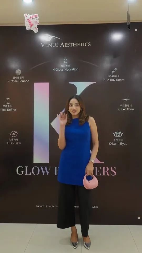 tashfeen.arshad at the Venus K-Glow launch wall